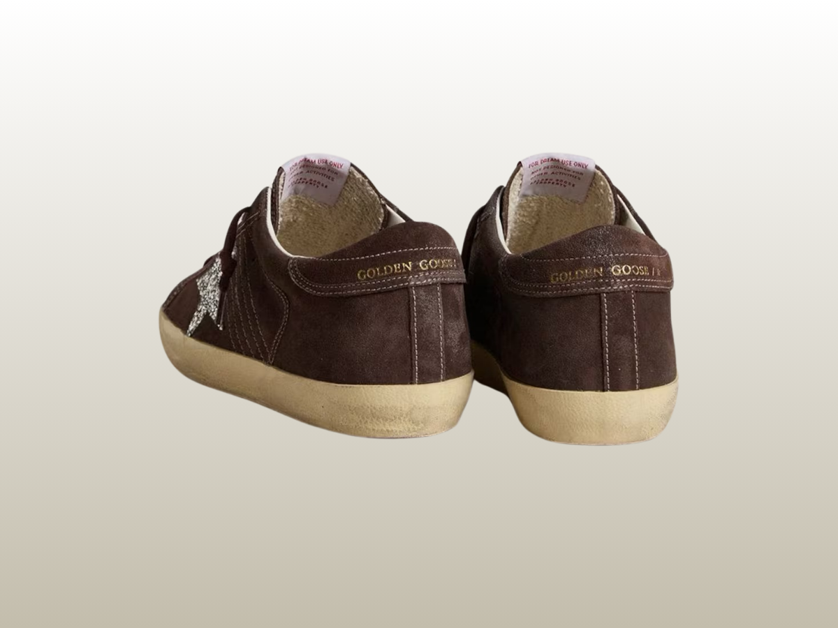 GOLDEN GOOSE - SUPER-STAR BROWN SUEDE