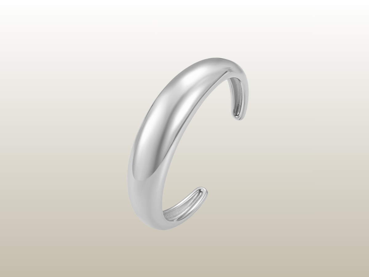 BUD TO ROSE - BOND BANGLE SILVER