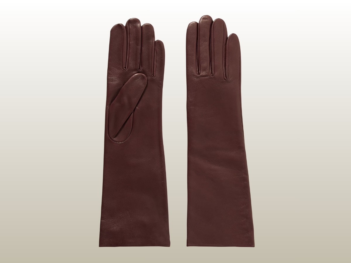 CELIA GLOVES - BURGUNDY