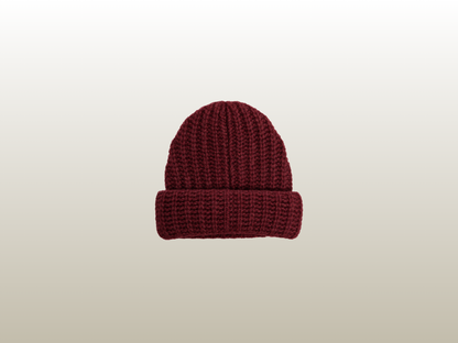 BEATRIS BEANIE - DEEP PLUM