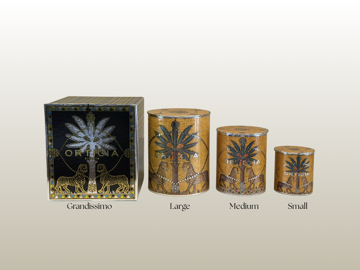 ORTIGIA - ZAGARA DECORTATED CANDLE LARGE