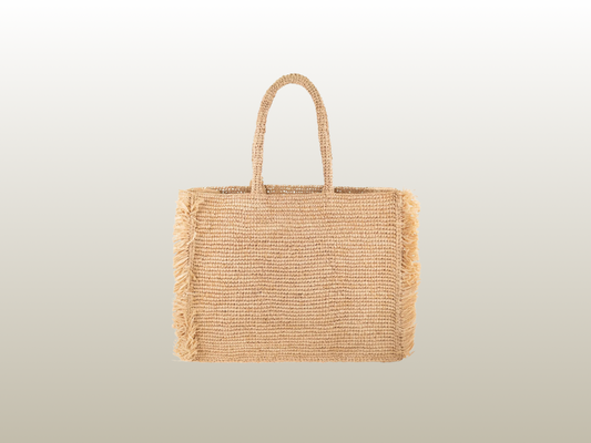 MC2 - RAFFIA FRINGE TOTE