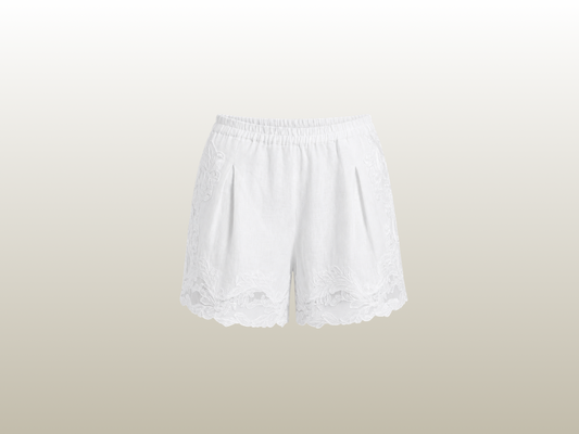MAURIZIO - SHORTS I LINNE MED SPETS