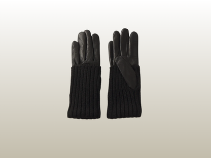 POLKA GLOVES - BLACK