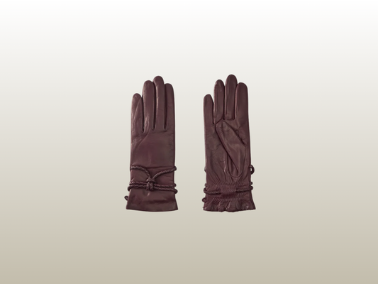 PRUNE GLOVES - BURGUNDY