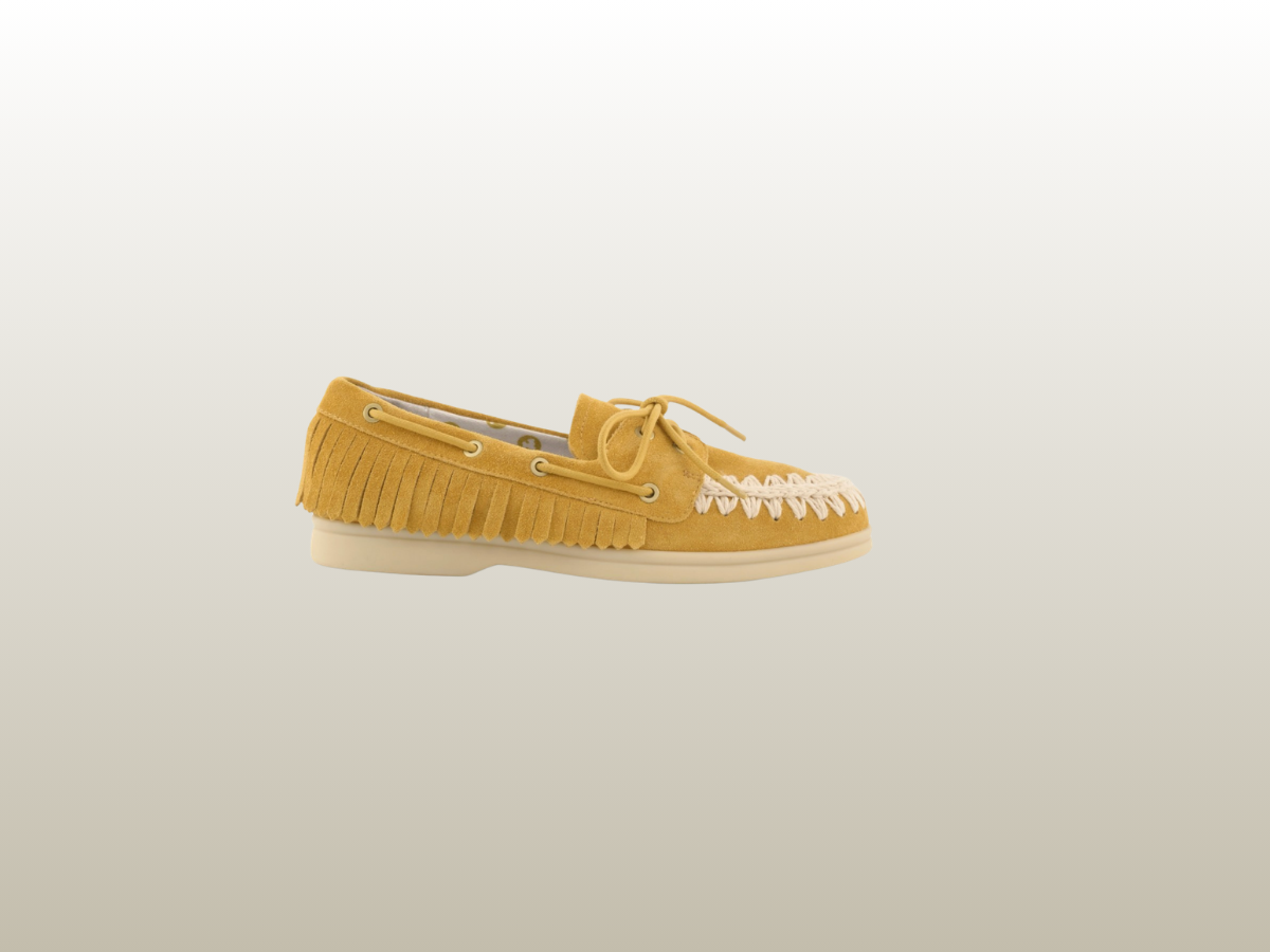 MOU - SUEDE MOCCASIN WITH FRINGES