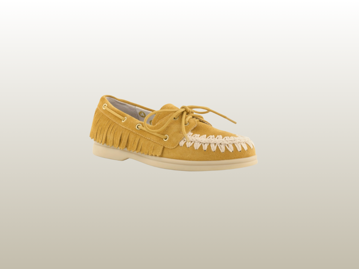 MOU - SUEDE MOCCASIN WITH FRINGES