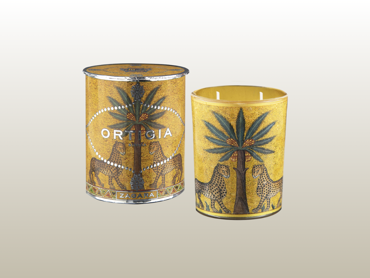 ORTIGIA - ZAGARA DECORATED CANDLE MEDIUM