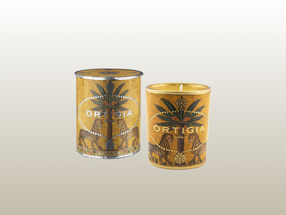 ORTIGIA - ZAGARA DECORATED CANDLE SMALL
