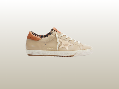 GOLDEN GOOSE - SUPER-STAR LEATHER WITH LEO LINE